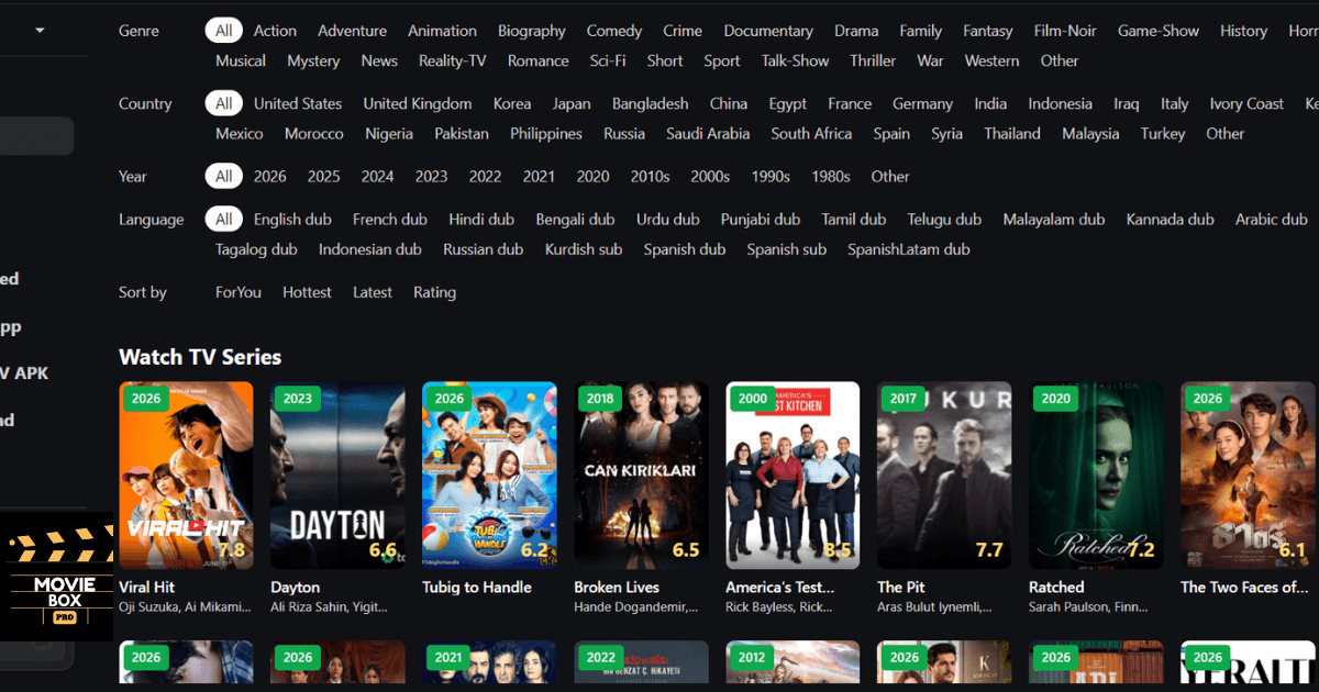 MovieBox Pro All Region Supported